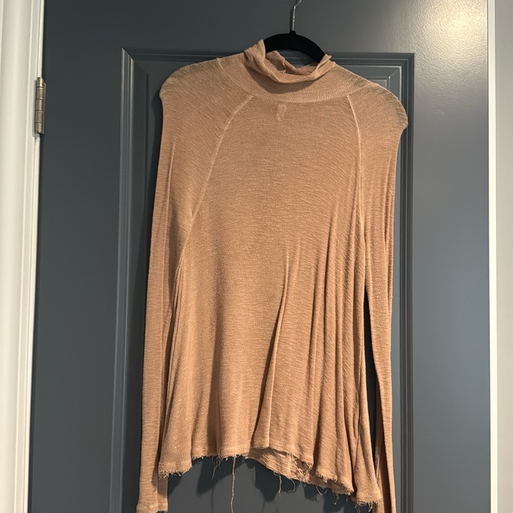 Free People Intimates Blush Turtle Neck, Size Small